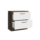 Base cocina Agata blanco 2 cajones 80cm