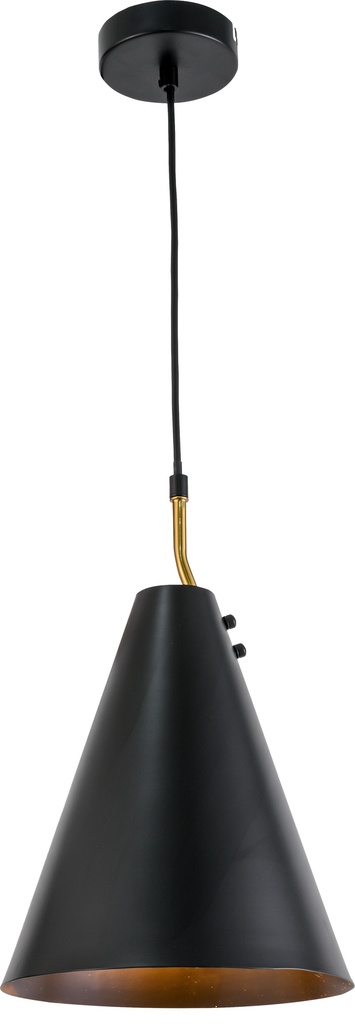Lámpara colgante cono negro