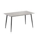 Mesa comedor 4 puestos Khissa gris mate