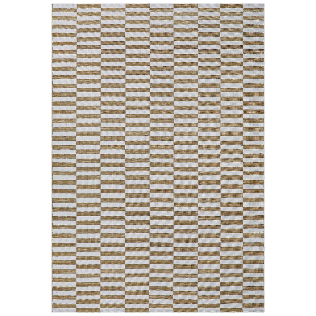 Alfombra 200x300cm Rila blanco/beige